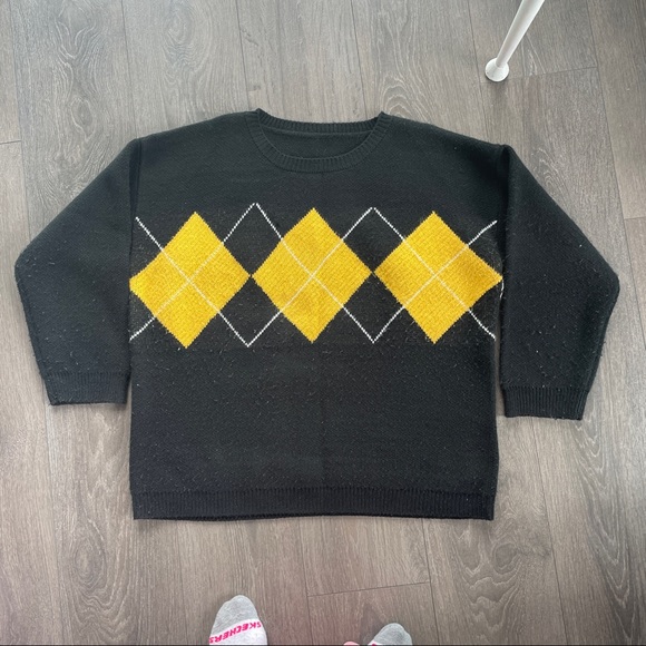 Oversized argyle sweater - Picture 5 of 5